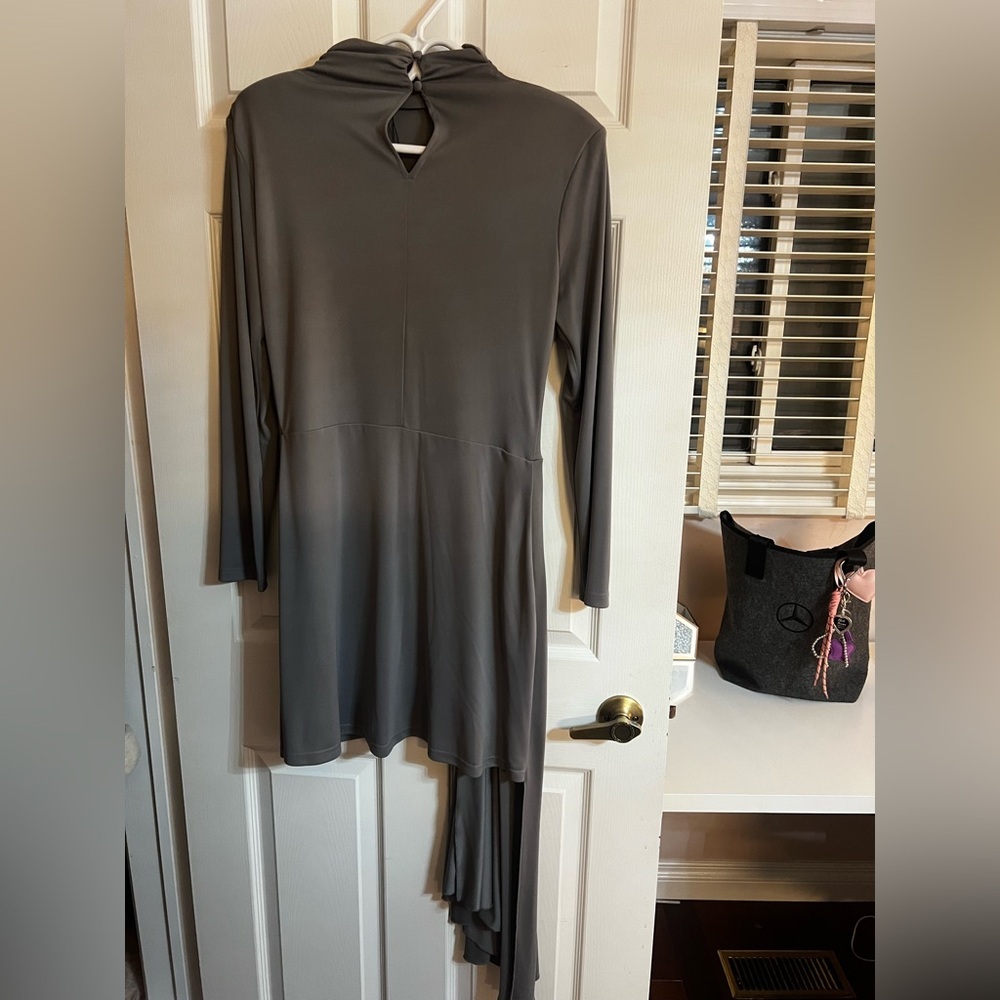 Zara Mini long sleeve Gray Dress - Picture 5 of 7